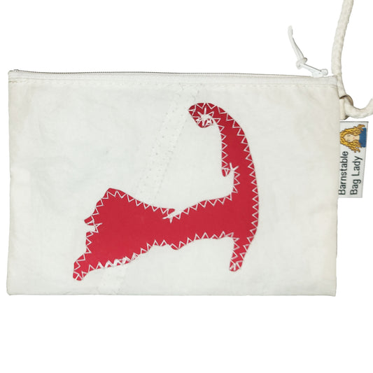 Sailcloth Wristlet - Red Cape Cod 3