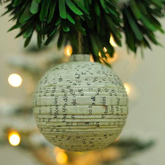 Paper Christmas Ball Ornaments