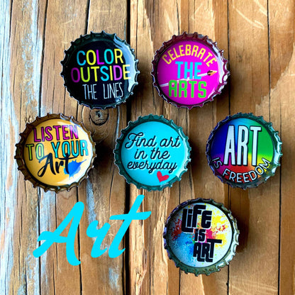 Bottle Cap Magnets - Artist