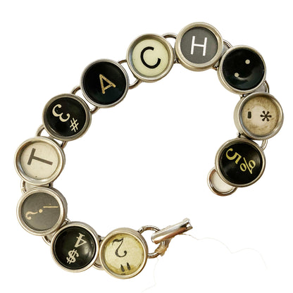 Typewriter Key Bracelet - Messages