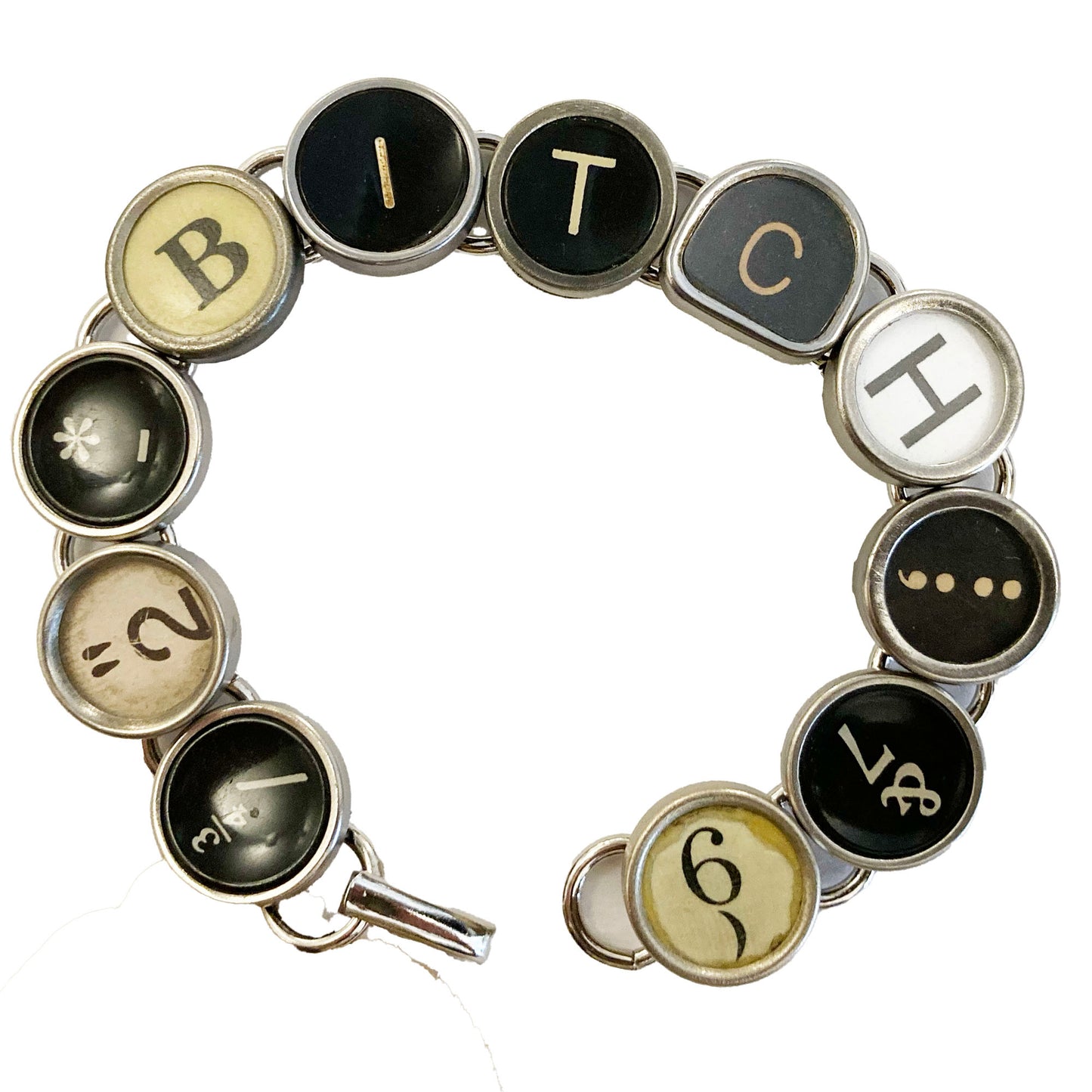 Typewriter Key Bracelet - Messages