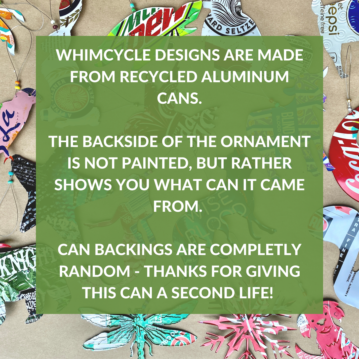 Aluminum Can Ornament - Fox