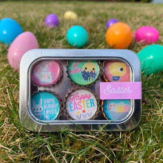 Bottle Cap Magnets - Easter