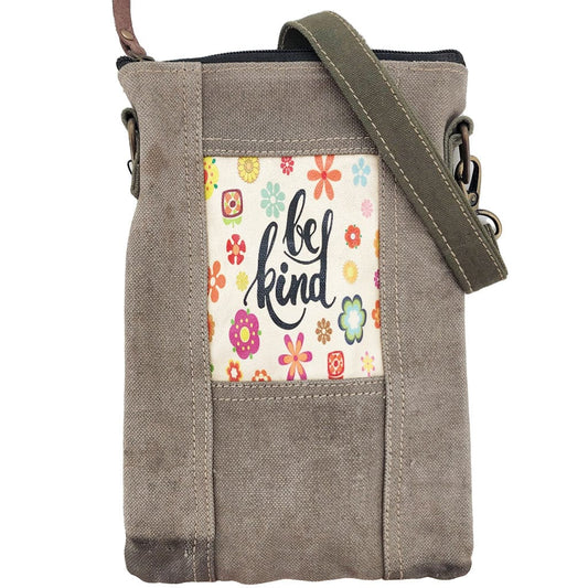 Military Tent Small Crossbody Bag - Be Kind