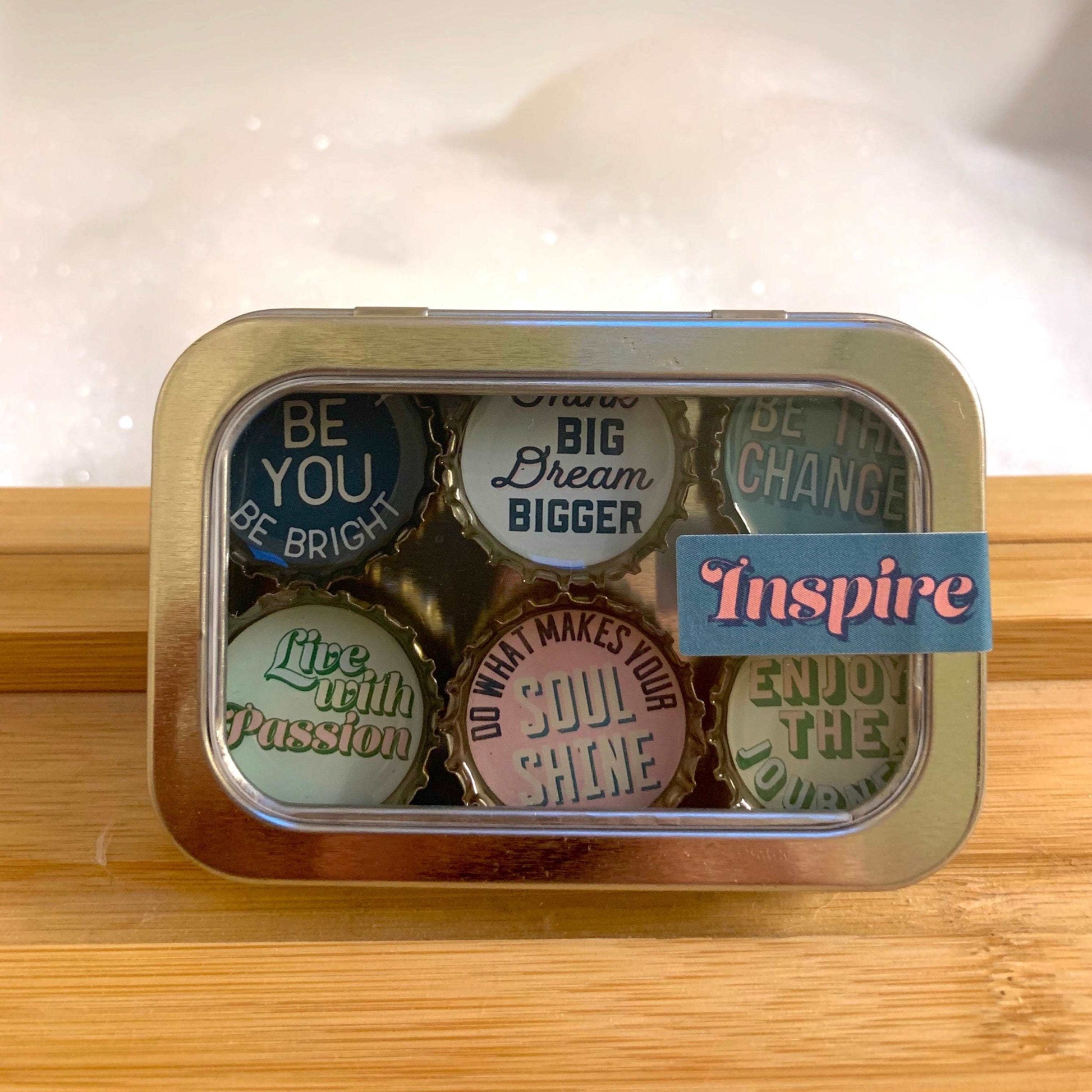 Bottle Cap Magnets - Inspire