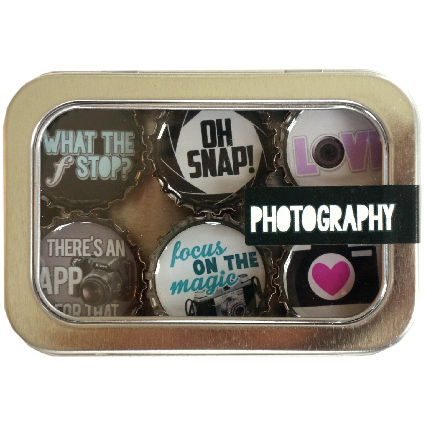 Bottle Cap Magnets - Photography