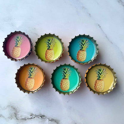 Bottle Cap Magnets - Pineapple Express