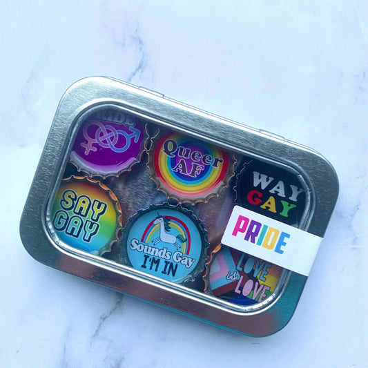 Bottle Cap Magnets - Pride