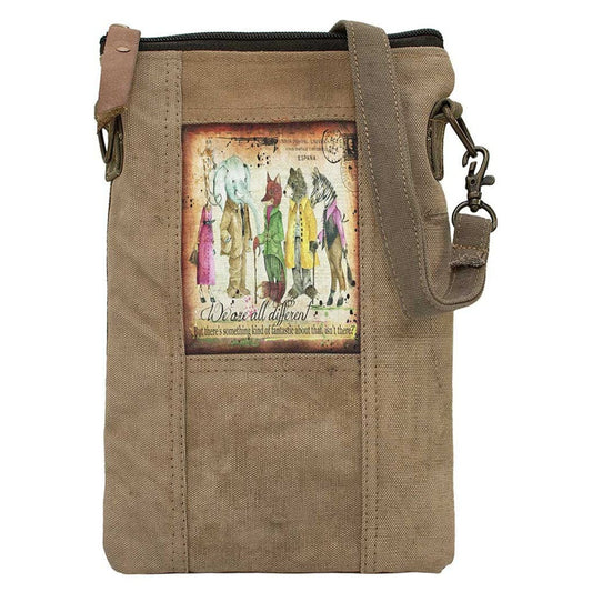 Military Tent Small Crossbody Bag - We Are All Different