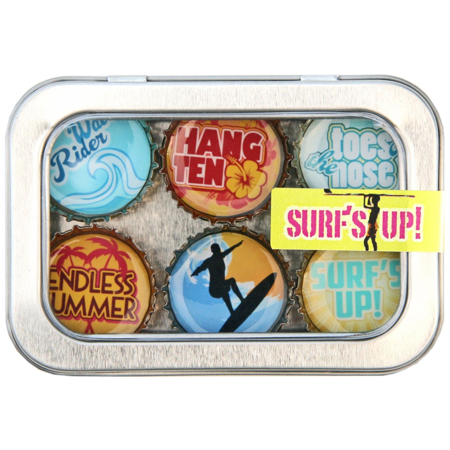 Bottle Cap Magnets - Surf's Up!