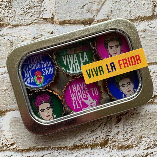 Bottle Cap Magnets - Viva La Frida