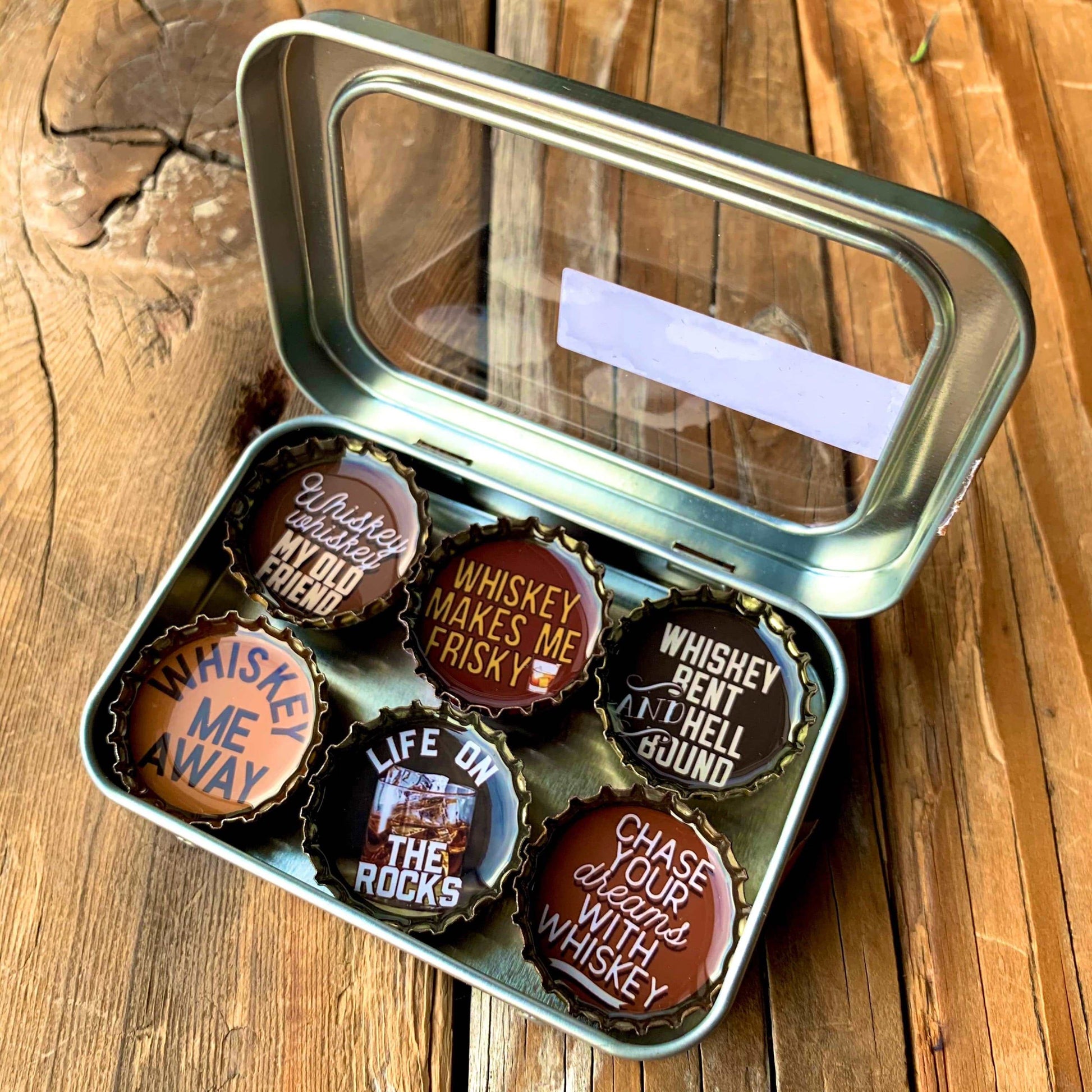 Bottle Cap Magnets - Whisky Bent