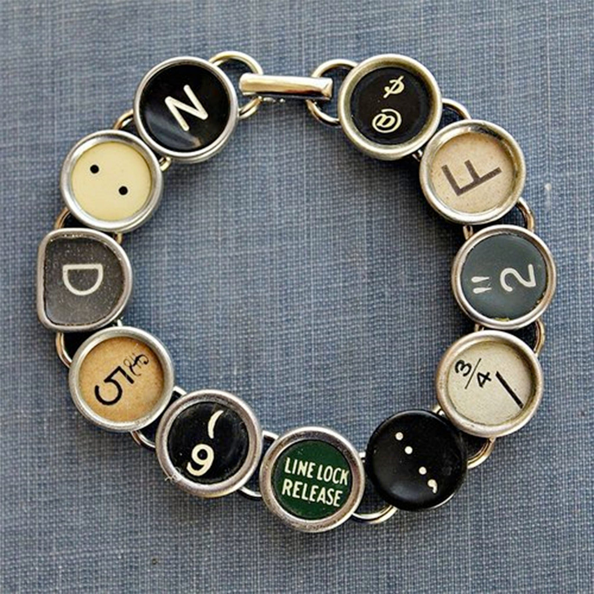 Typewriter bracelet shop